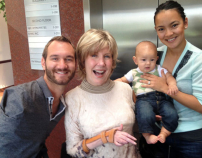 「新手爸媽」力克胡哲一家幸福满溢