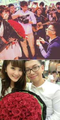 男友旺角街頭求婚 裕美最美婚紗照幸福滿溢