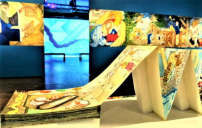 林肯倒影池展摺畫聖經 三千幅手繪逾公里長