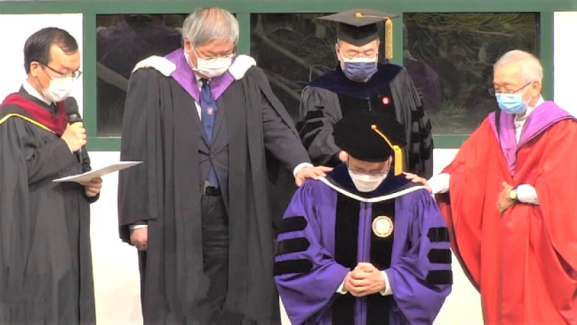 中神院長就職禮  黃國維領群體承接學院傳統