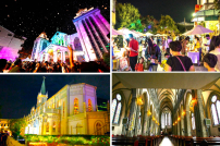 亞洲聖誕燈光投影秀 台韓新加坡教堂傳頌平安