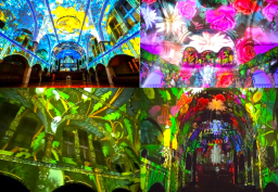 柏林教堂「創世紀」燈光秀：環迴視聽展現動植物生命力