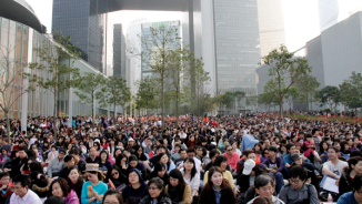 Hong Kong Protesters Demonstrate Against Public Consultation on Same-Sex Legislation