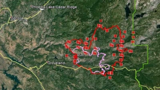 Yosemite Fire 2013 Map Update: Rim Fire Contained 20% by Monday Evening