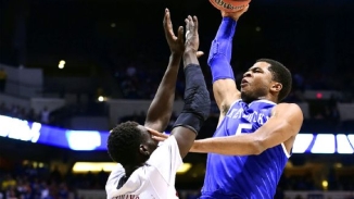 Kentucky Wildcats vs Wisconsin Badgers Basketball Final Score (74-73): University of Kentucky Wins NCAA 2014 Men's Tournament Semifinals 