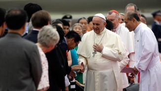 Pope Francis Greets Chinese President, North Korea Launches Missile As Catholic Pontiff Lands In South Korea