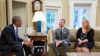 Surviving Ebola Patient Christian Dr. Kent Brantly Meets with President Obama