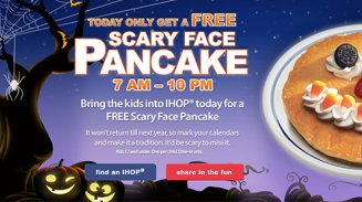 Halloween 2014 Freebies and Events, Promotions: Free Bacon, Donuts, Kids Meals, and More