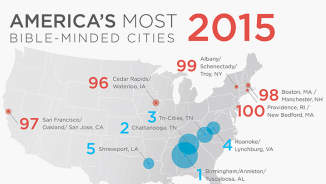 2015 'Most Bible-Minded' Cities: Birmingham, Alabama Takes Top Spot, Followed by Chattanooga, Roanoke, and Shreveport