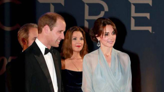 Duchess Kate Middleton Goes Braless on The Red Carpet Premiere of James Bond Spectre Movie