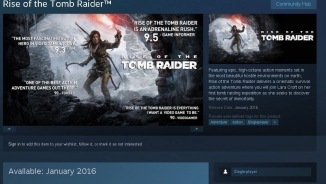 'Rise of the Tomb Raider' Release Date: Steam Confirms PC Version To Arrive Early Next Year, Coming to PS4 in 'Holiday 2016'