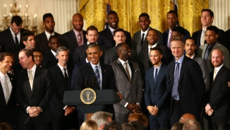 Golden State Warriors Visit White House to Celebrate 2015 NBA Title