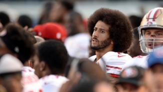 NFL's SF 49ers Colin Kaepernick Kneels during National Anthem, Continuing Protest