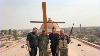 Priests Erect Crosses, Symbol of Christ's Victory Over Evil, in Christian Towns Liberated from ISIS