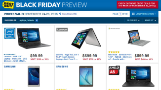 Best Buy Black Friday 2016 Deals: Lenovo Yoga 900, 100S; Microsoft Surface Pro 4, and Galaxy Tab A