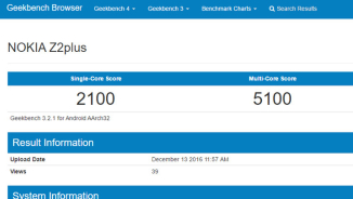 Nokia Z2 Plus Android Smartphone Geekbench Benchmark Spotted: Snapdragon 820 Processor, 4GB RAM, Android 6.0 Marshmallow On Board