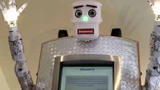 Robot Priest, Uttering Blessings in Five Languages, Meant to Provoke Debate If Humans Are Needed to Give Blessing