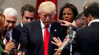 Pastors Lay Hands on President Donald Trump, Pray for 'Supernatural Wisdom, Guidance and Protection'