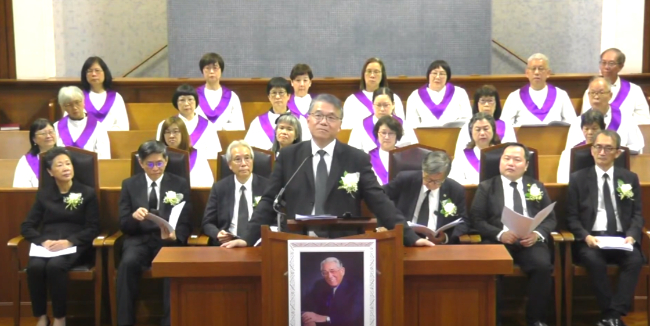 韋理信牧師追思禮：曹偉彤院長緬懷師生情 讚揚熱愛教育