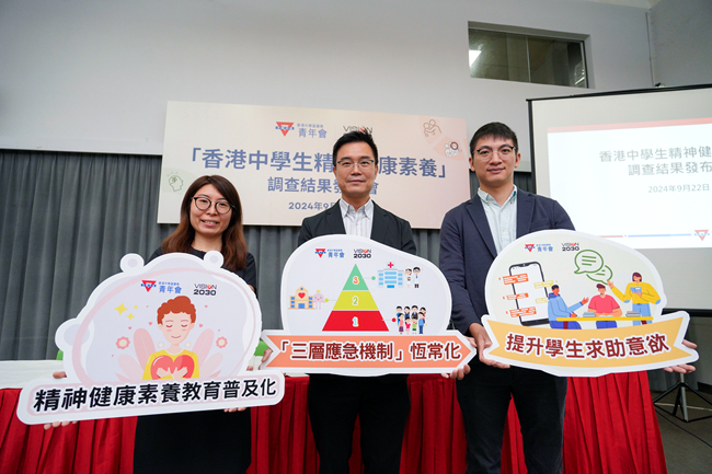 逾半學生心理困擾不求助 YMCA促建立「三層應急機制」